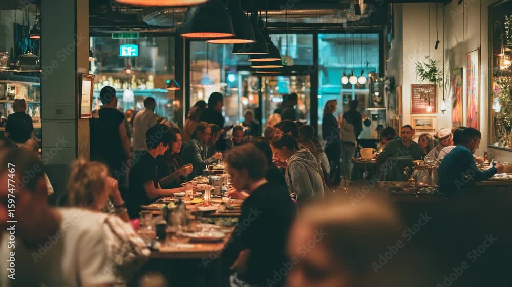 People in a restaurant People in a restaurant