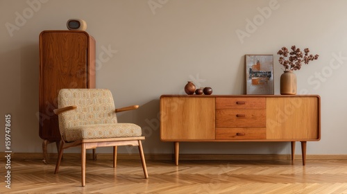 Mid-century modern living room