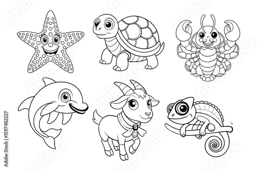 Set of animals vector