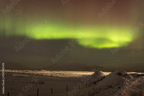Northern Lights in the Icelandic Sky