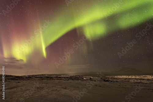 Northern Lights in the Icelandic Sky