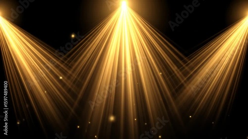 Golden Spotlight Effect: Dynamic Cinematic Lighting