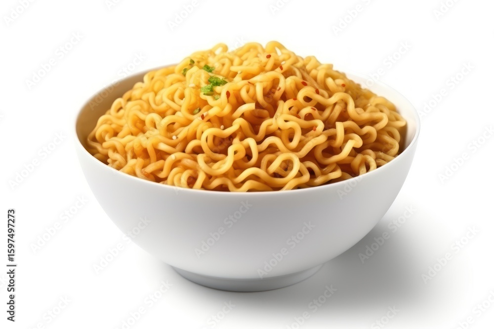 Instant noodles bowl food white background. Instant noodles bowl food white background.