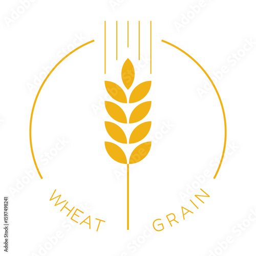 wheat grain label