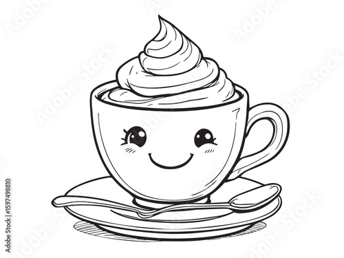 coffee espresso cup drawing