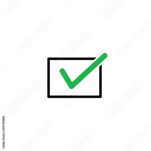 Checklist icon vector logo design template