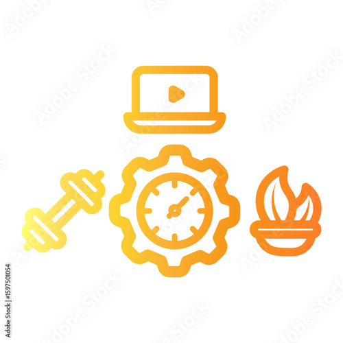 hobbies Line Gradient Icon