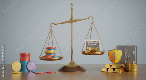 Wallpaper Mural Balancing Risk and Security A Financial Strategy Concept (Gemini_Generated_Image_xyj9jixyj9jixyj9.png) Torontodigital.ca