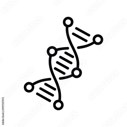 DNA Molecule Depiction Showing the Building Blocks of Life and Genetics