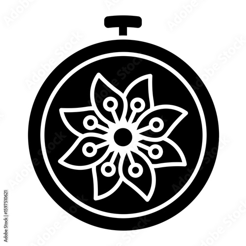 cross stitch Solid icon