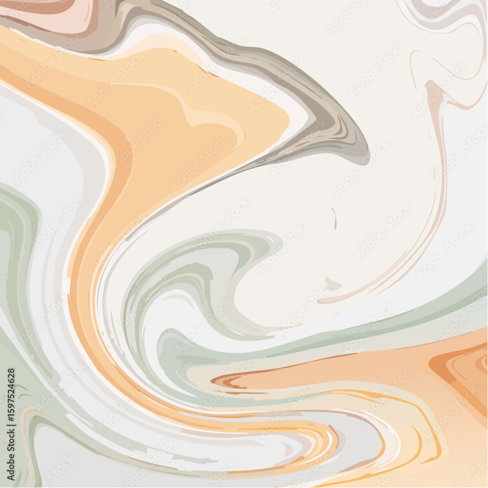 Obraz premium Abstract Swirling Pastel Marble Texture Background