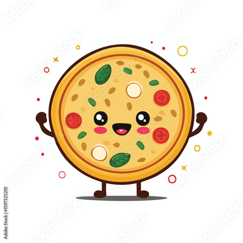Naan in cute cartoon character style with expressive face and limbs.