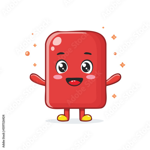 bleach in cute cartoon character style with expressive face and limbs.