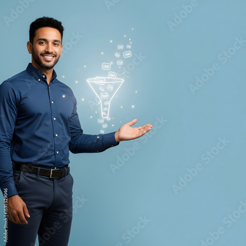 Male Business Development Representative focused on prospecting and lead generation for pipeline growth and sales opportunities.