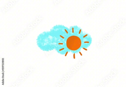 sun shine clouds blue