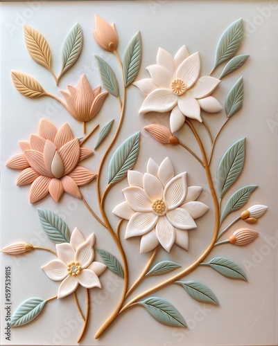 abstract  floral illustration