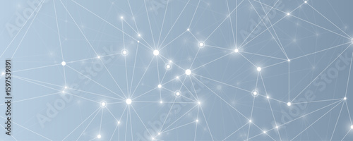 Global network connection concept. Big data visualization. Social network communication in the global computer networks. Internet technology. Business. Science. Vector illustration