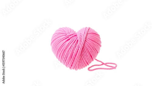 pink wool yarn