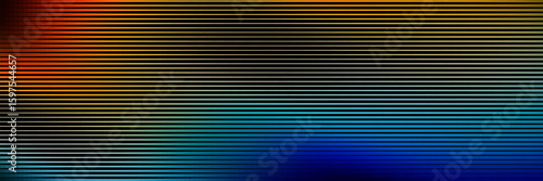 Neon color glitch and noise gradient effect. Retro film screen grain texture. Nostalgic digital 90s aesthetic. Stripe transition background