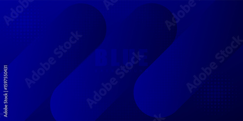Abstract blue background with glowing geometric lines. Modern blue gradient square shape design. Futuristic technology concept. Suit for brochure,