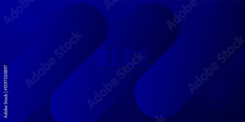 Abstract blue background with glowing geometric lines. Modern blue gradient square shape design. Futuristic technology concept. Suit for brochure,