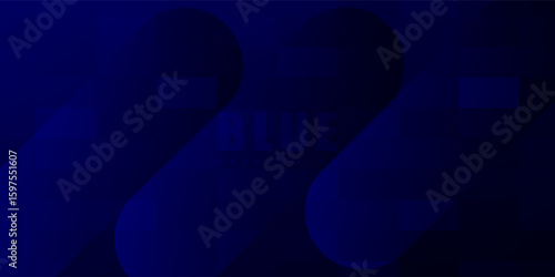 Abstract blue background with glowing geometric lines. Modern blue gradient square shape design. Futuristic technology concept. Suit for brochure,