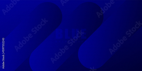 Abstract blue background with glowing geometric lines. Modern blue gradient square shape design. Futuristic technology concept. Suit for brochure,