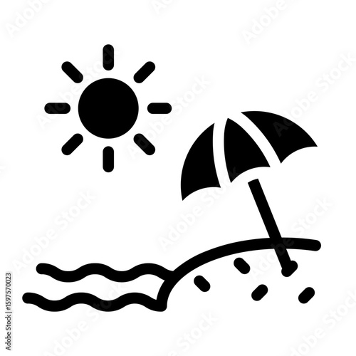 beach Solid icon