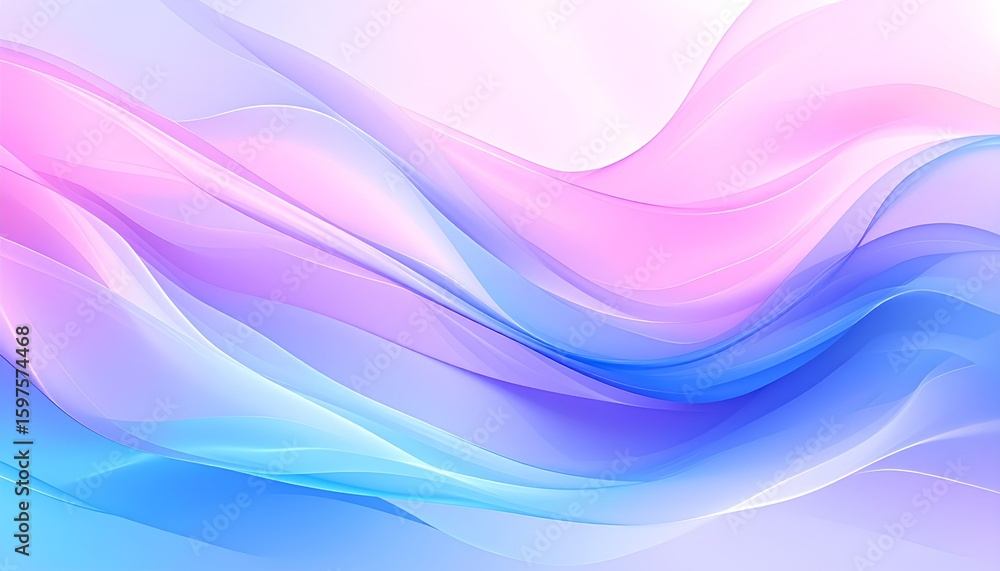 Fototapeta premium abstract smooth pastel colorful background with waves