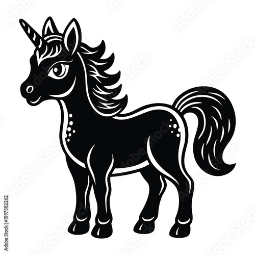 silhouette of a horse