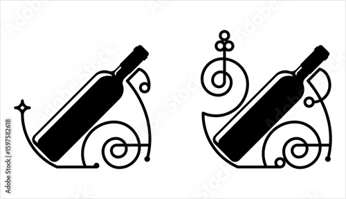 Wine Bottle Stand Icon M_2302003