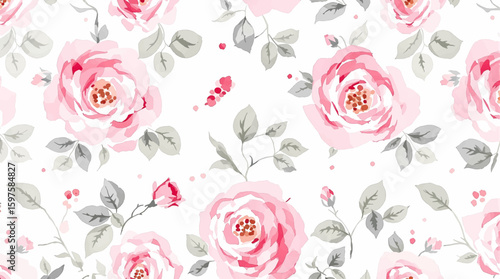 Wild flowers set, watercolor digital illustration. Perfectly for poster, card design. Mother's Day, Birthday, Valentine's day decoration.