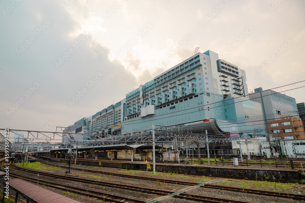 Fototapeta premium Beautiful Kyoto Station in Kyoto, Japna