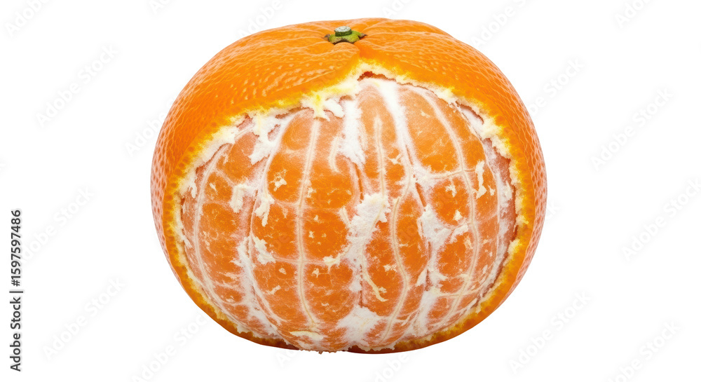 Isolated Peeled Tangerine Isolated Peeled Tangerine