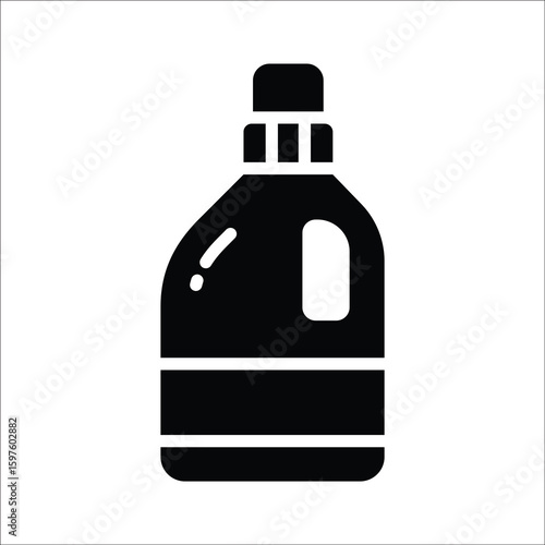 Ready to use glyph style icon of detergent bottle