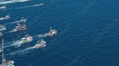 embarcacion virgen del carmen 4k, Canarias. VERANO 