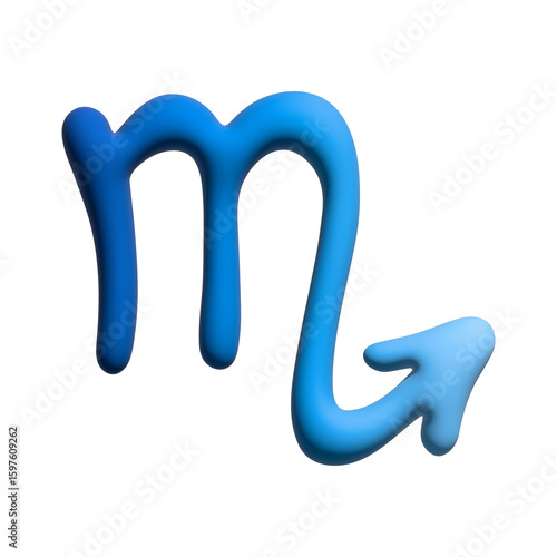 3d scorpio zodiac sign Astrology clipart Element for design