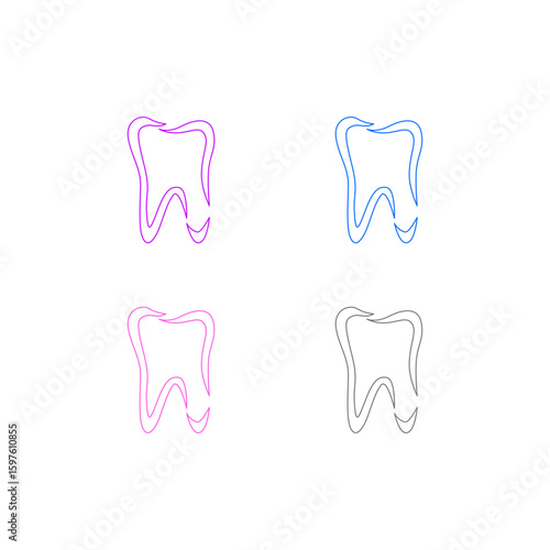Dental Clinic, Dentist Tooth Logo Sign Symbol
