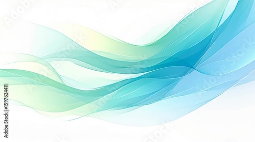 緑の水彩画　絵の具　背景素材　generative ai
