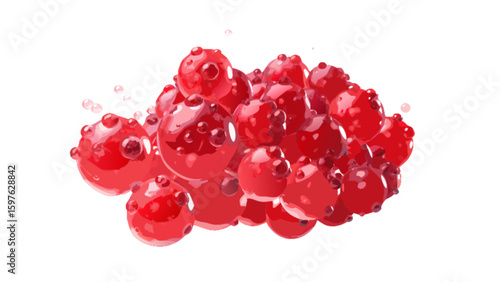 Red currant berries fruit bunch close up fresh juicy red currants fruit healthy food antioxidant source vitamin c