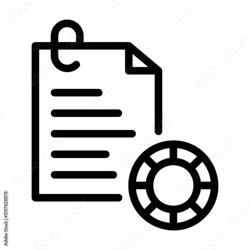 smart contract Line Icon