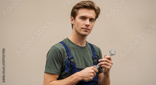 Repair, Subject: Mechanic, Location: Workshop, Content Type: Portrait, Environment: Indoor, Viewpoint: Close-up, Concept: Montir