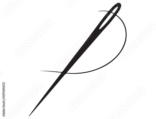 NEEDLE AND THREAD SILHOUETTE