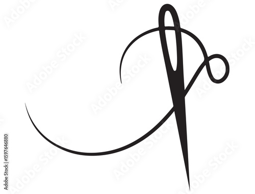 NEEDLE AND THREAD SILHOUETTE