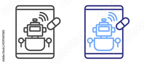 AI Pharmacy Assistance icon color
