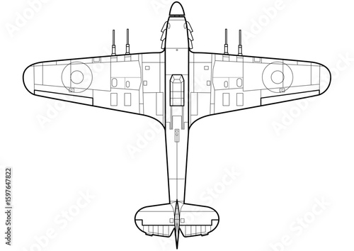 RAF Hawker Hurricane combat aircraft WW2