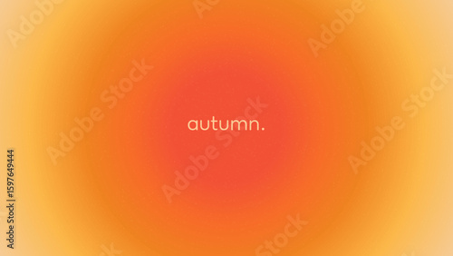 Mesh gradient autumn background for design. Soft orange-yellow gradient with an aura effect. Abstract autumn wallpaper.