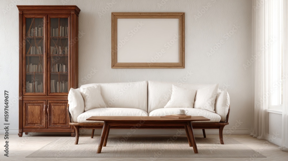 Fototapeta premium Cozy, classic living room