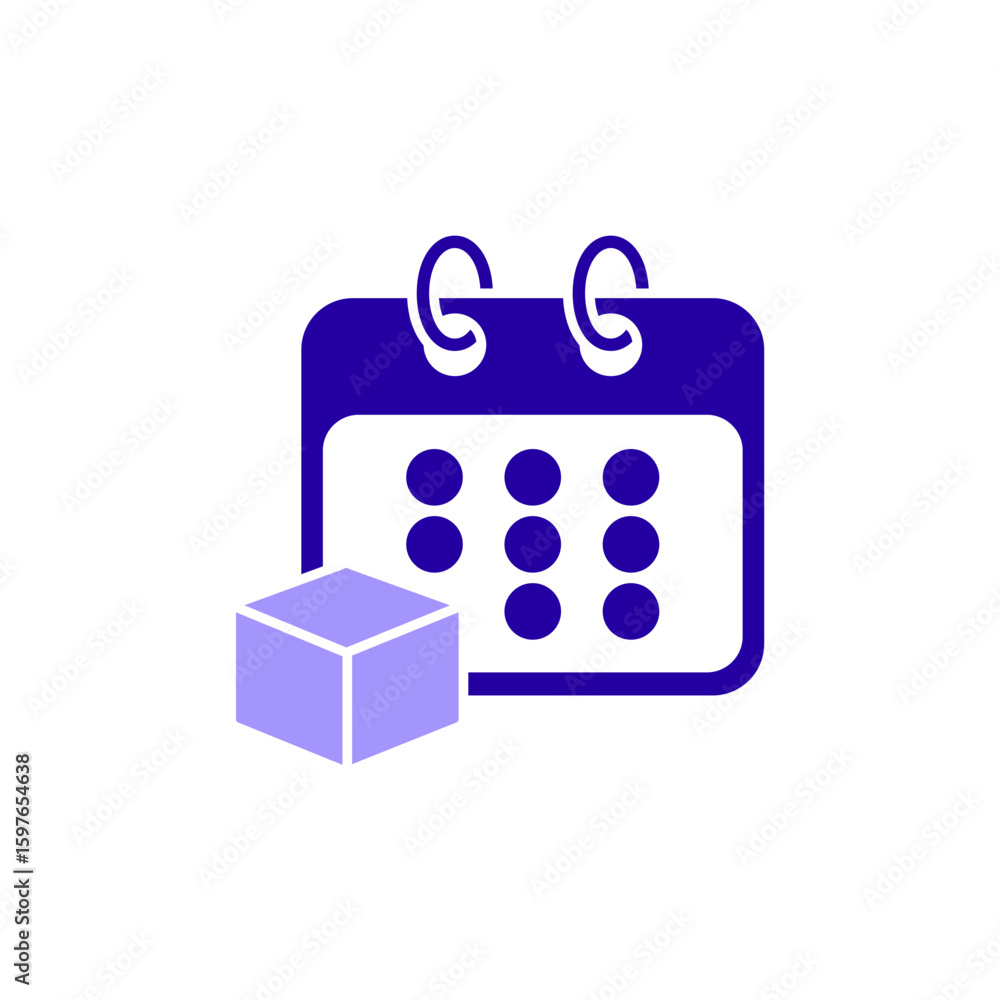 Fototapeta premium Icon a logistics, isolated against a clean background.