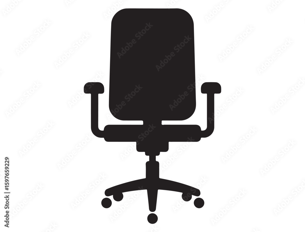 Fototapeta premium OFFICE CHAIR SILHOUETTE